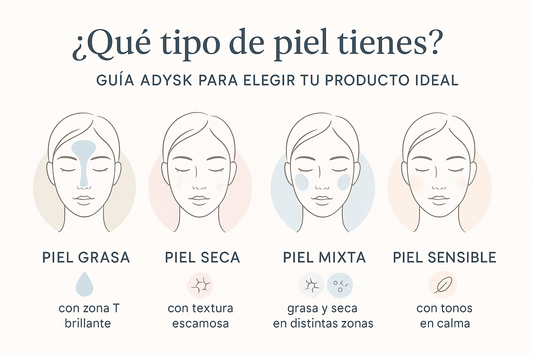 Cómo identificar tu tipo de piel y qué productos ADYSK usar